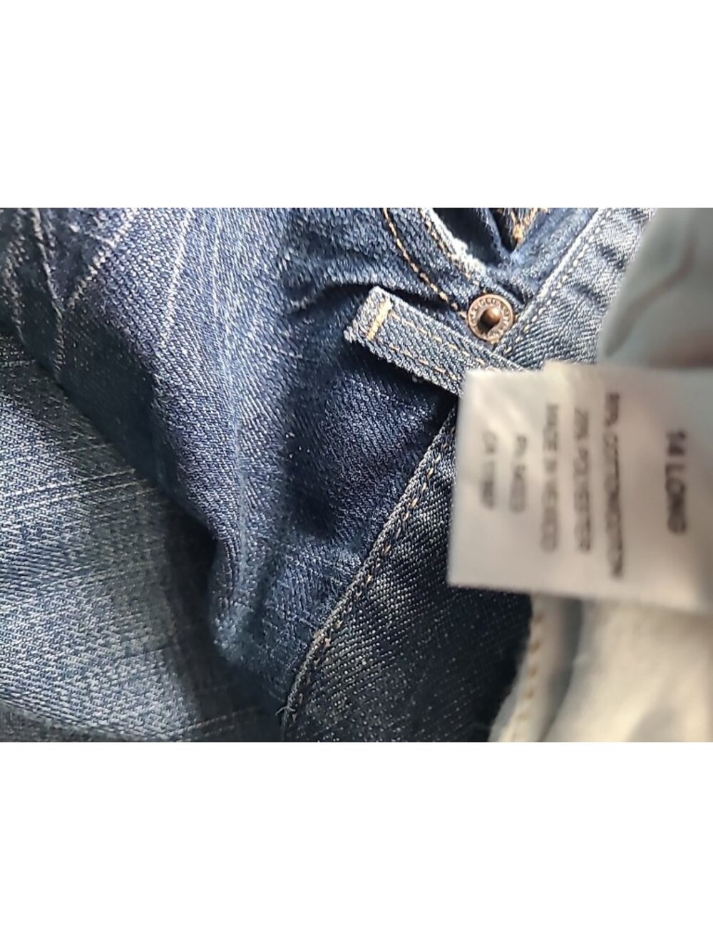 Old Navy Womens OG Loose Jeans 14 Long Blue Dark Wash Low Rise Retro Y2k - Picture 13 of 16